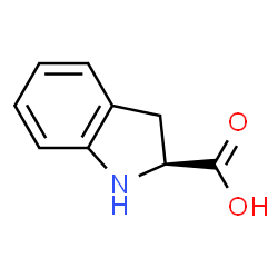 ChemSpider 2D Image | (2S)-2-Indolinecarboxylic acid | C9H9NO2