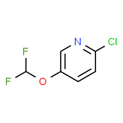 ChemSpider 2D Image | 2-Chloro-5-(difluoromethoxy)pyridine | C6H4ClF2NO
