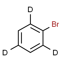 ChemSpider 2D Image | 2-Bromobenzene-1,3,5-d3 | C6H2D3Br