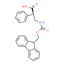 ChemSpider 2D Image | (2R)-3-{[(9H-Fluoren-9-ylmethoxy)carbonyl]amino}-2-phenylpropanoic acid | C24H21NO4