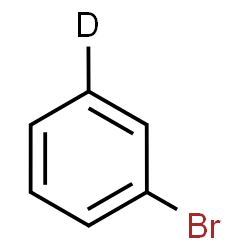 ChemSpider 2D Image | Bromo(3-~2~H)benzene | C6H4DBr