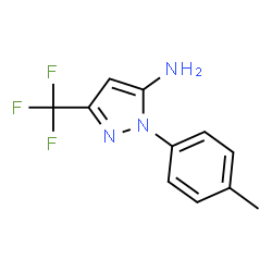 ChemSpider 2D Image | 2-(4-methylphenyl)-5-(trifluoromethyl)pyrazol-3-amine | C11H10F3N3