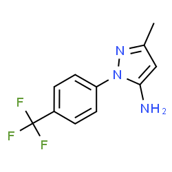 ChemSpider 2D Image | 3-Methyl-1-[4-(trifluoromethyl)phenyl]-1H-pyrazol-5-amine | C11H10F3N3