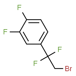 ChemSpider 2D Image | 4-(2-Bromo-1,1-difluoroethyl)-1,2-difluorobenzene | C8H5BrF4