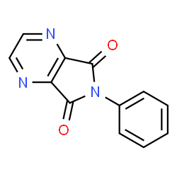 ChemSpider 2D Image | 6-Phenyl-5H-pyrrolo[3,4-b]pyrazine-5,7(6H)-dione | C12H7N3O2