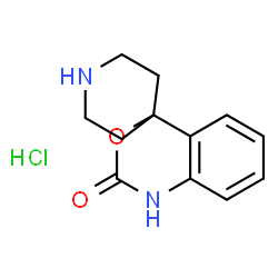 ChemSpider 2D Image | spiro[benzo[d][1,3]oxazine-4,4'-piperidin]-2(1H)-one hydrochloride | C12H15ClN2O2