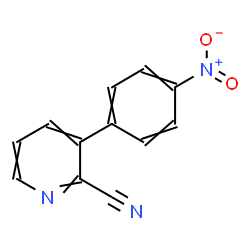 ChemSpider 2D Image | 3-(4-Nitrophenyl)-2-pyridinecarbonitrile | C12H7N3O2