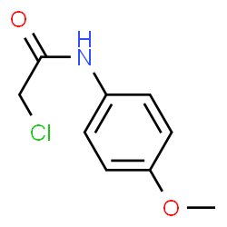 ChemSpider 2D Image | N-(4-Methoxyphenyl) chloroacetamide | C9H10ClNO2