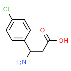 ChemSpider 2D Image | 3-Amino-3-(4-chlorophenyl)propanoic acid | C9H10ClNO2