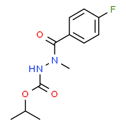 ChemSpider 2D Image | Isopropyl 2-(4-fluorobenzoyl)-2-methylhydrazinecarboxylate | C12H15FN2O3