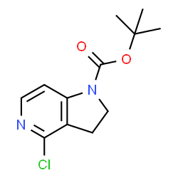 ChemSpider 2D Image | tert-butyl 4-chloro-1H,2H,3H-pyrrolo[3,2-c]pyridine-1-carboxylate | C12H15ClN2O2
