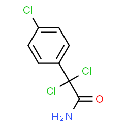 ChemSpider 2D Image | 2,2-Dichloro-2-(4-chlorophenyl)acetamide | C8H6Cl3NO