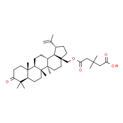 ChemSpider 2D Image | 3,3-Dimethyl-5-oxo-5-{[3-oxolup-20(29)-en-28-yl]oxy}pentanoic acid | C37H58O5