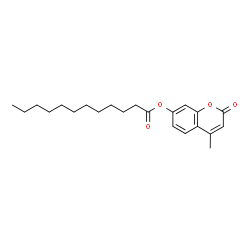 ChemSpider 2D Image | 4-Methyl-2-oxo-2H-chromen-7-yl laurate | C22H30O4