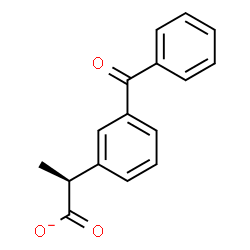 ChemSpider 2D Image | (2S)-2-(3-Benzoylphenyl)propanoate | C16H13O3