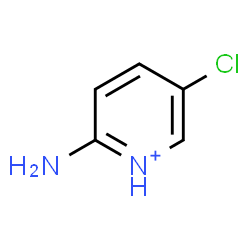 ChemSpider 2D Image | 2-Amino-5-chloropyridinium | C5H6ClN2