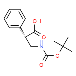 ChemSpider 2D Image | (S)-3-((tert-Butoxycarbonyl)amino)-2-phenylpropanoic acid | C14H19NO4