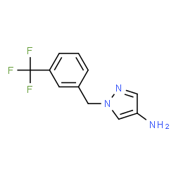 ChemSpider 2D Image | 1-[3-(Trifluoromethyl)benzyl]-1H-pyrazol-4-amine | C11H10F3N3