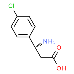 ChemSpider 2D Image | (S)-3-(p-chlorophenyl)-β-alanine | C9H10ClNO2