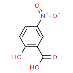 ChemSpider 2D Image | Salicylic acid, 5-nitro- | C7H5NO5