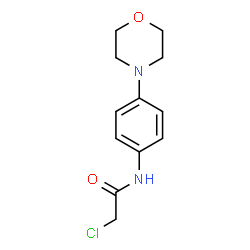 ChemSpider 2D Image | 2-Chloro-N-[4-(4-morpholinyl)phenyl]acetamide | C12H15ClN2O2