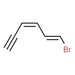 ChemSpider 2D Image | (1E,3Z)-1-Bromo-1,3-hexadien-5-yne | C6H5Br