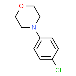 ChemSpider 2D Image | 4-(4-Chlorophenyl)morpholine | C10H12ClNO