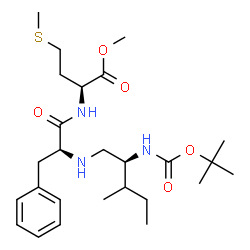 ChemSpider 2D Image | Methyl N-[(2S)-3-methyl-2-({[(2-methyl-2-propanyl)oxy]carbonyl}amino)pentyl]-L-phenylalanyl-L-methioninate | C26H43N3O5S
