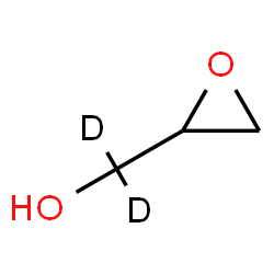 ChemSpider 2D Image | 2-Oxiranyl(~2~H_2_)methanol | C3H4D2O2