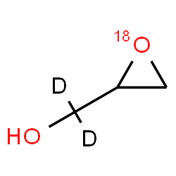 ChemSpider 2D Image | (~18~O)-2-Oxiranyl(~2~H_2_)methanol | C3H4D2O18O