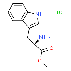 ChemSpider 2D Image | Methyl D-tryptophanate hydrochloride (1:1) | C12H15ClN2O2