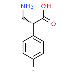ChemSpider 2D Image | (2R)-3-Amino-2-(4-fluorophenyl)propanoic acid | C9H10FNO2