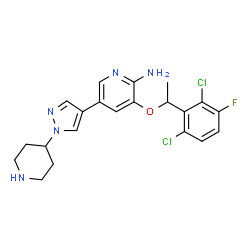 ChemSpider 2D Image | Crizotinib | C21H22Cl2FN5O