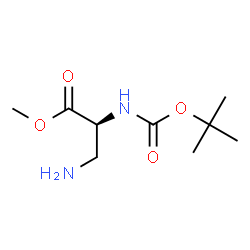 ChemSpider 2D Image | 3-Amino-N-Boc-L-alanine methyl ester | C9H18N2O4