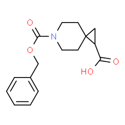 ChemSpider 2D Image | 6-((Benzyloxy)carbonyl)-6-azaspiro[2.5]octane-1-carboxylic acid | C16H19NO4